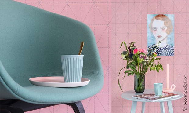 Flinders HAY AAC43 LOW chair BNWalldeco Stitch Pink