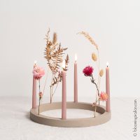 DIY Adventskrans met droogbloemen